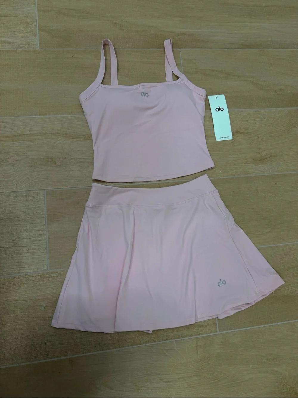 ALO Yoga Women's Pink Tennis Set